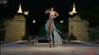 خيال السلطان: الراقصة الزرقاء تأخذ شرجًا قاسيًا مع فحول بي بي سي